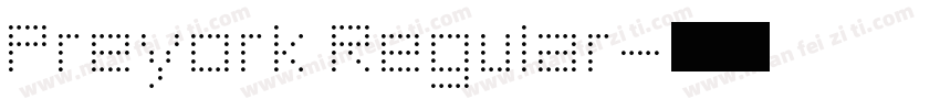 Preyork Regular字体转换